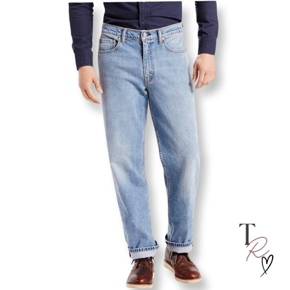 Levi’s 550 Men’s Relaxed Fit Baggy 90s Dad Jeans Medium Wash 40 x 30